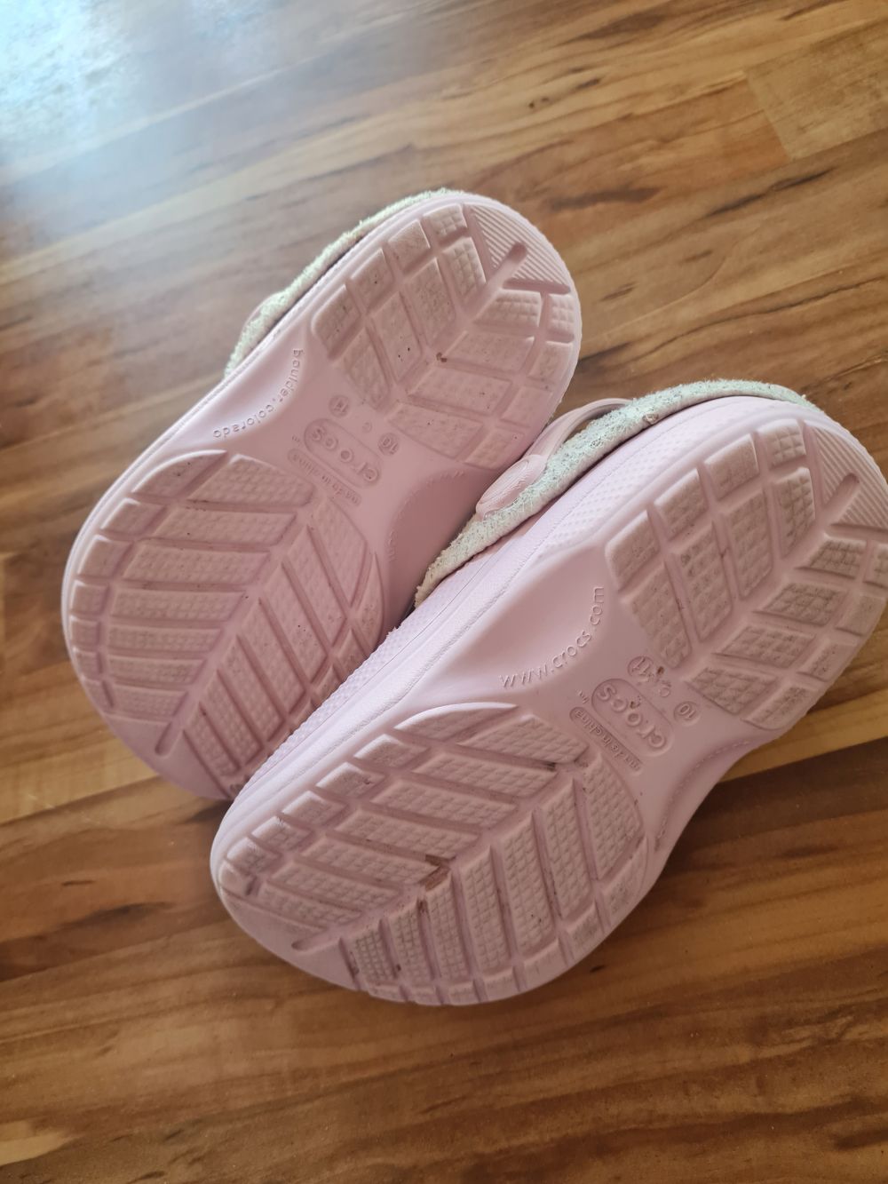 Crocs, rosa, leicht gefüttert, Gr. C10/11 (Gr. 27/28), Secondhand