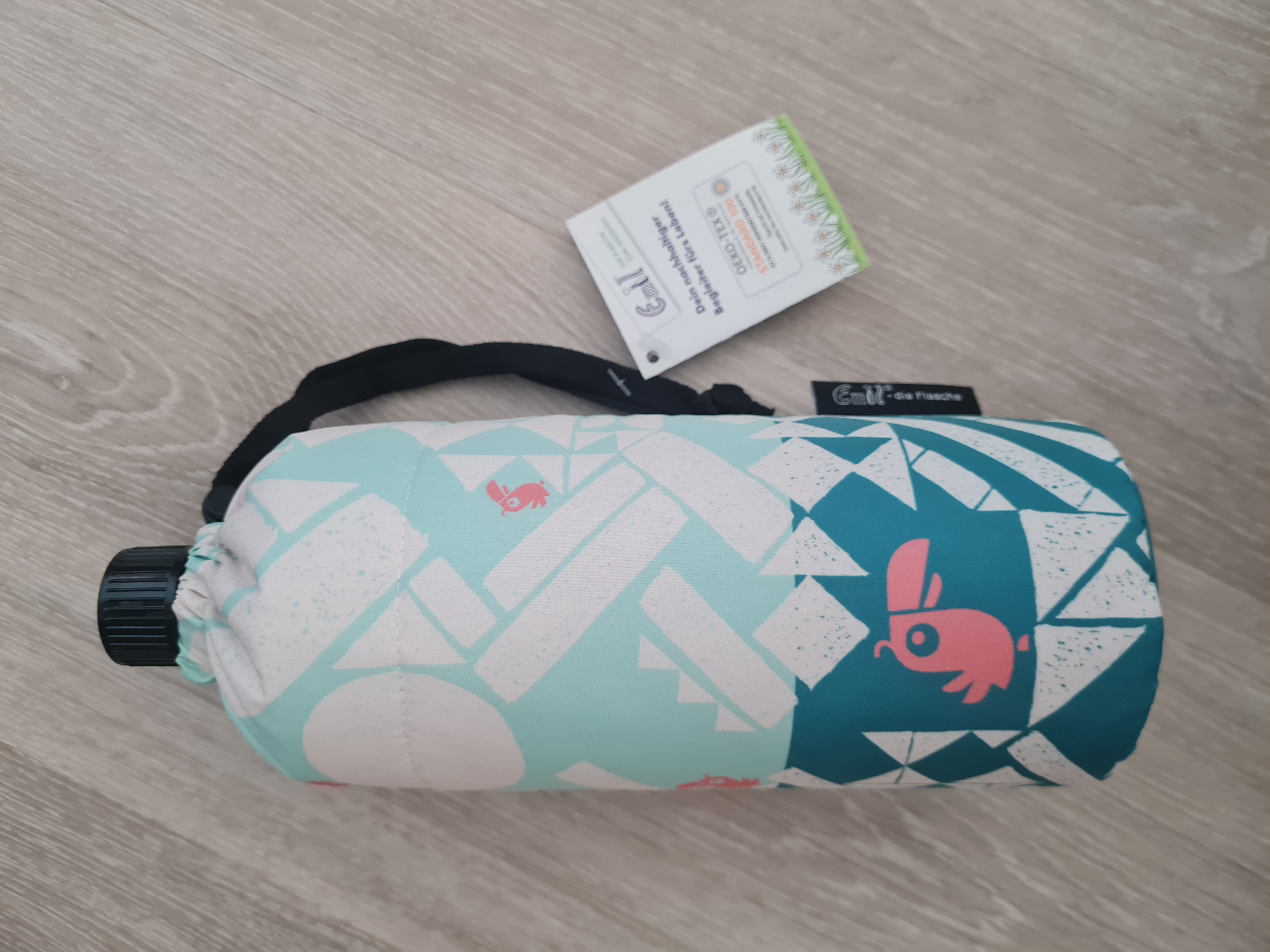 Emil Trinkflasche, 0,6l, Tukan, hellblau, Neuware (EOL)