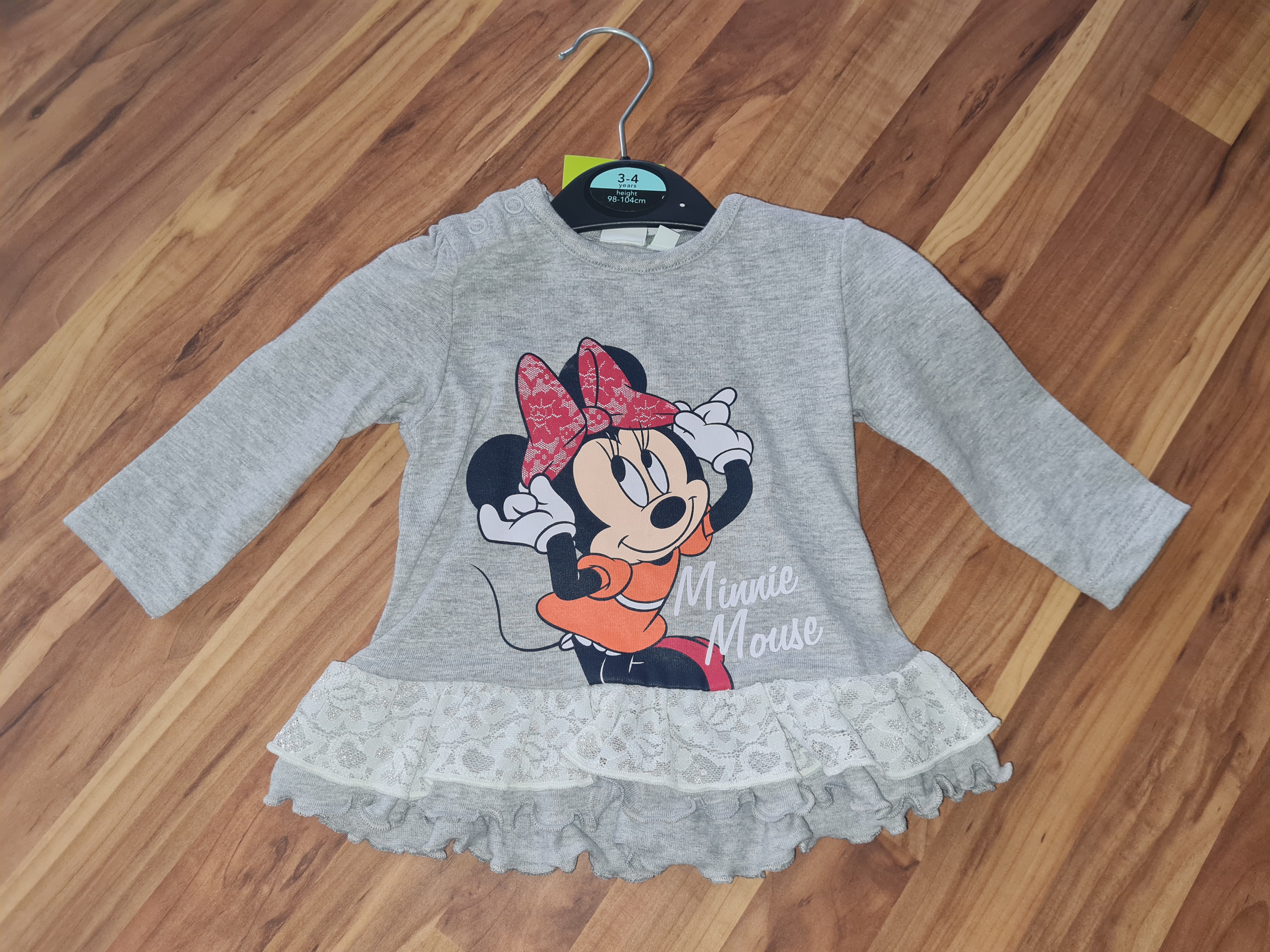 Langarmshirt "Minnie", Gr. 62, Neuware mit Etikett