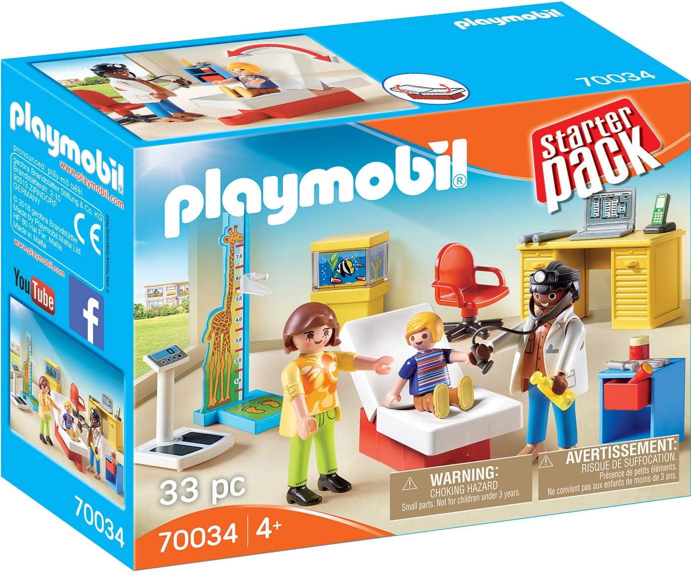 PLAYMOBIL 70034 Beim Kinderarzt, Neuware
