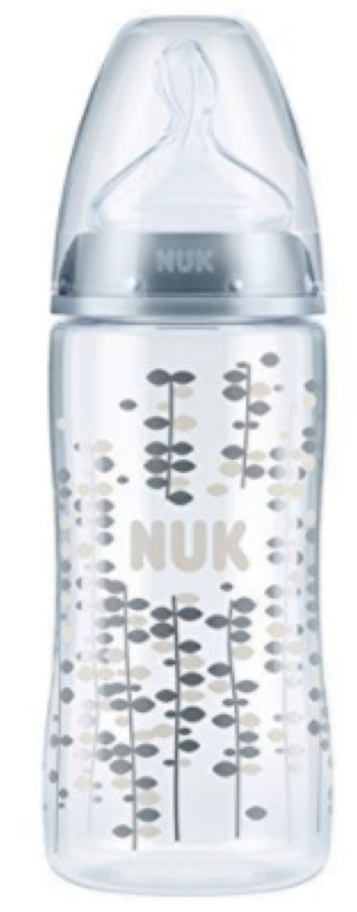 NUK FC Plus PP-Flasche, 300ml, Silikon-Trinksauger, Größe 6-18 Monate, Neuware