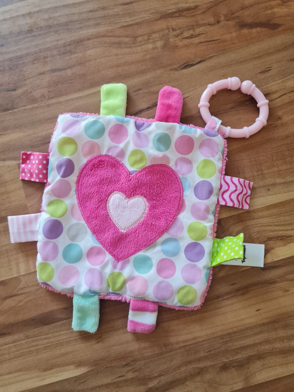 Kuscheltuch "Herz" mit Knisterfunktion, Secondhand