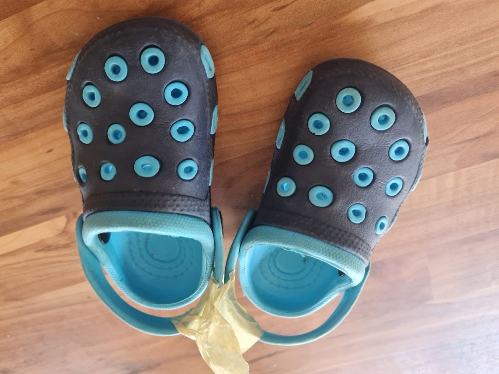 Clogs, marineblau, Gr. 22, Secondhand
