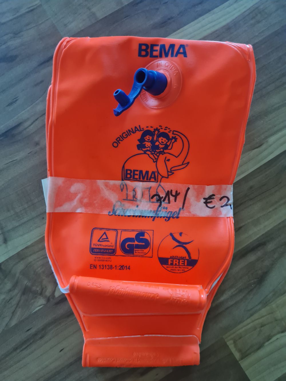 BEMA ORIGINAL Schwimmflügel - Auftriebshilfe zum Schwimmenlernen, ab 1 Jahr, Secondhand