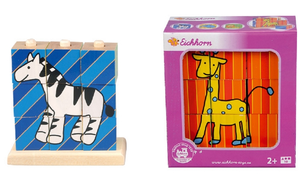 Eichhorn 3623 Würfel-Steckpuzzle, Neuware