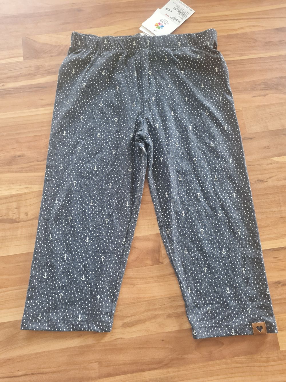 Mädchen-Legging, Gr. 140, marine, Neuware mit Etikett
