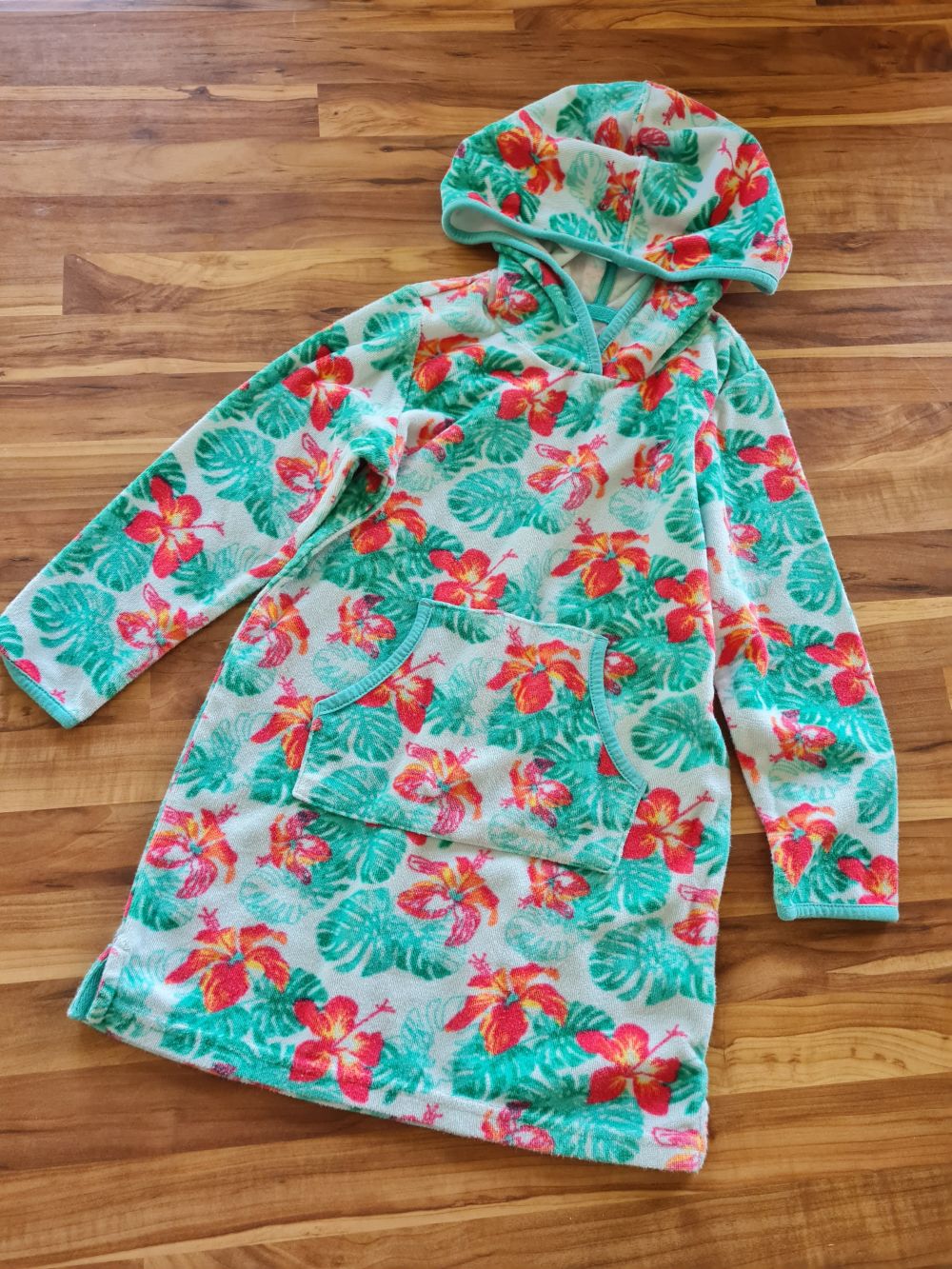 Tchibo Kuschel Frottee Kleid, Gr. 98/104, Secondhand
