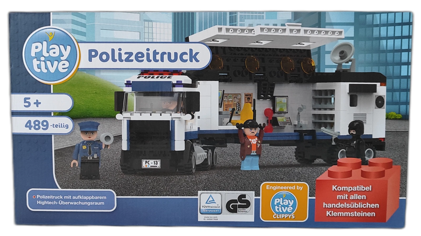 Playtive Clippys Set Polizeitruck, Neuware
