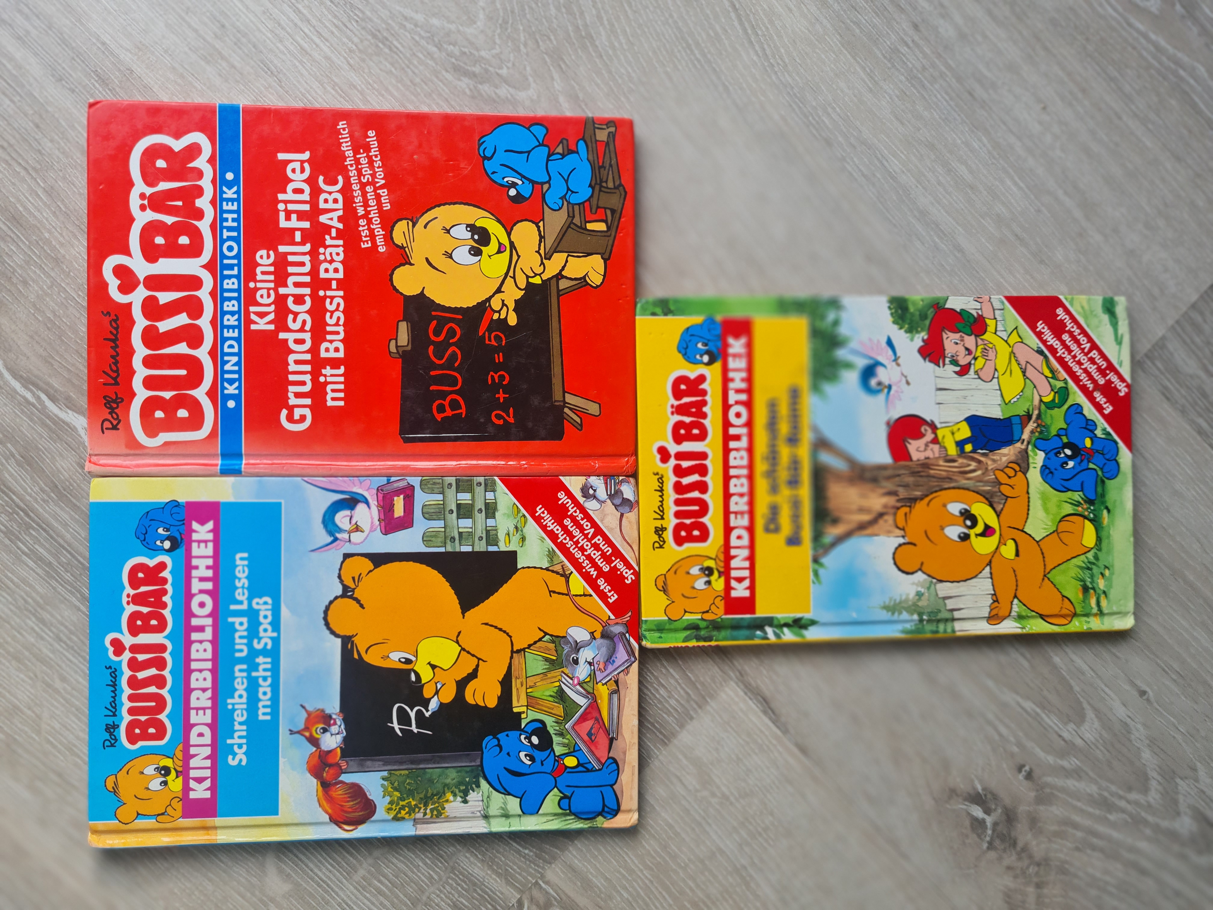 3 Bussi Bär Lernbücher für Vorschule und 1. Klasse