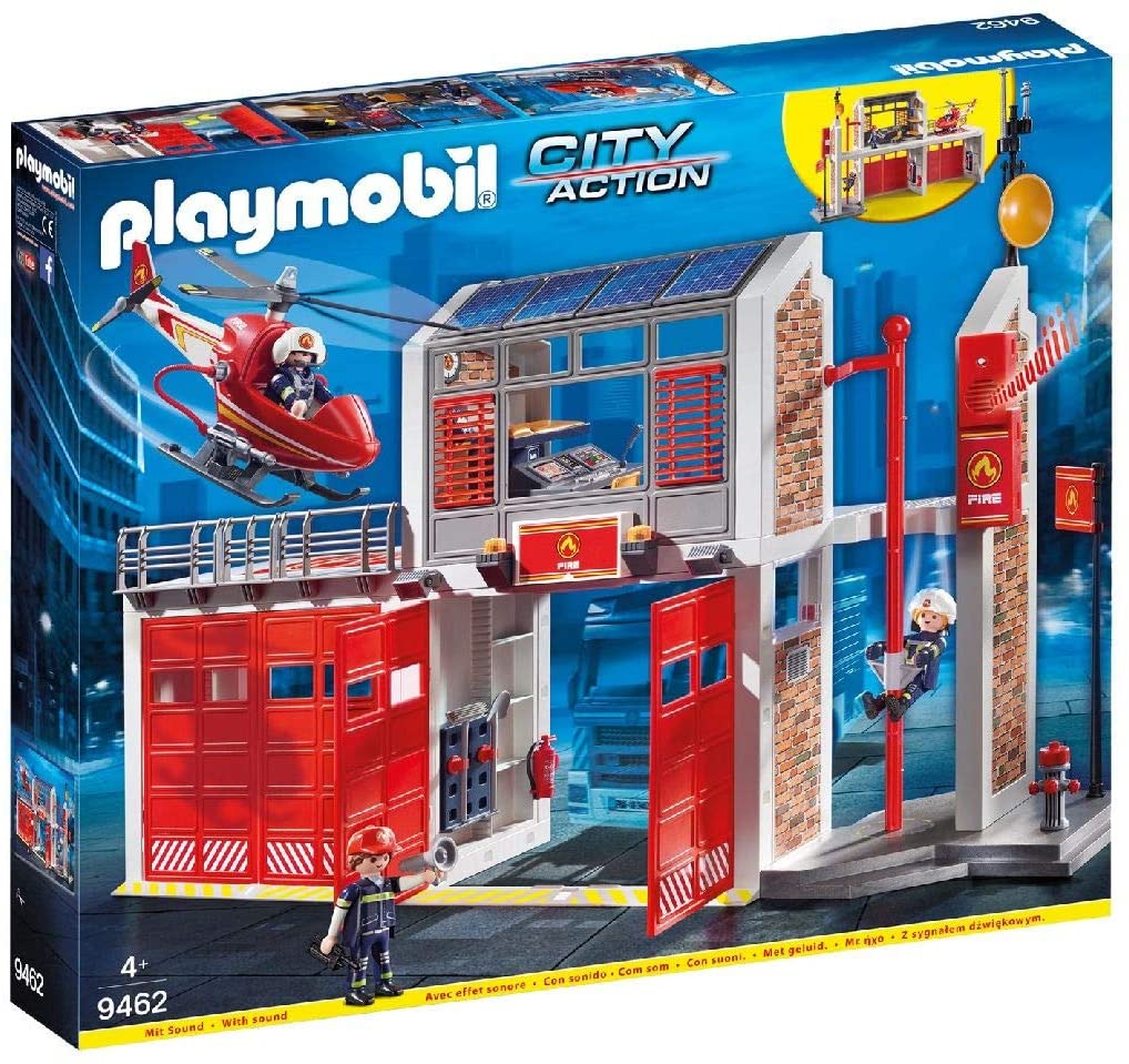 PLAYMOBIL City Action 9462 - Große Feuerwache mit Soundeffekten, Neuware