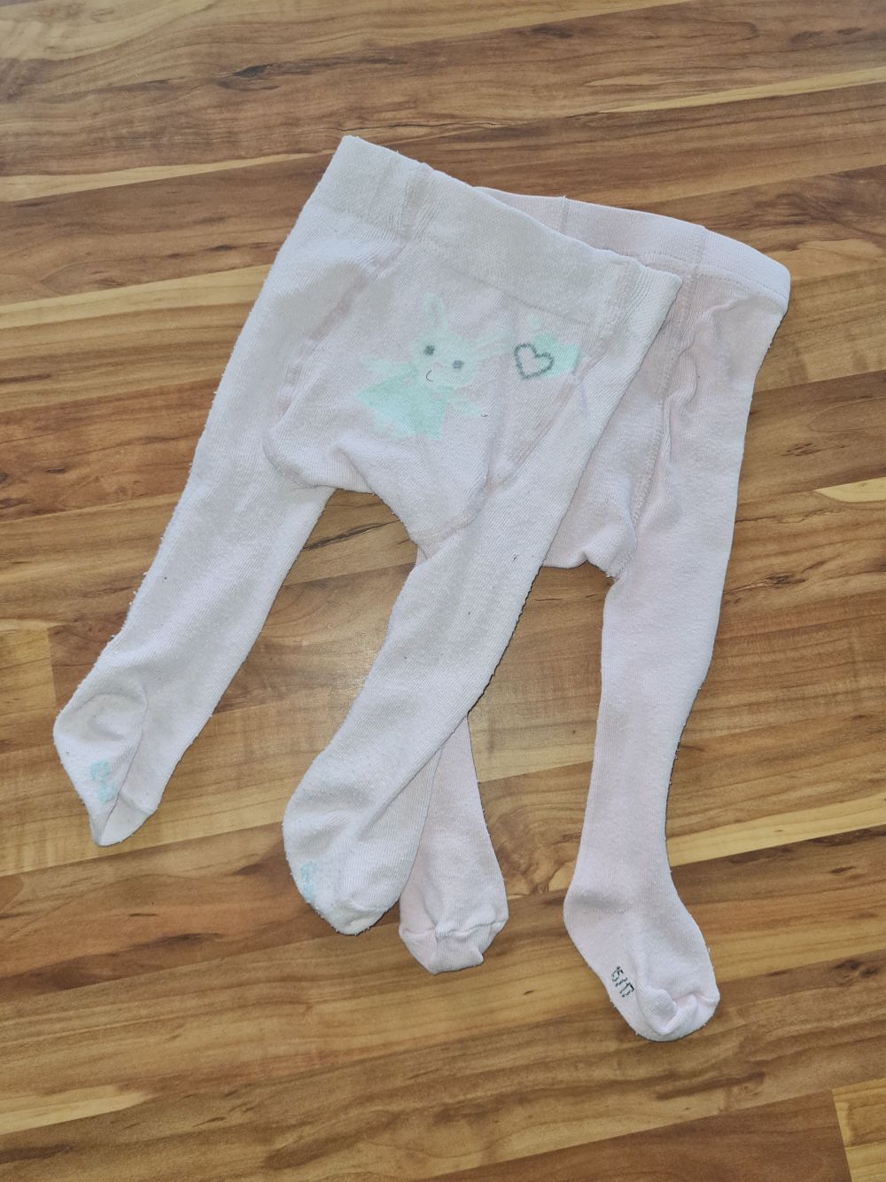 2 Strumpfhosen für Mädchen, Gr. 50/56, Secondhand