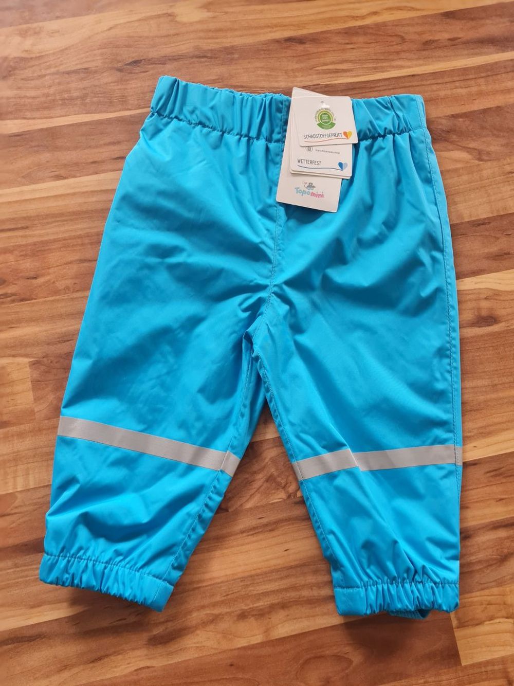Topomini Regenhose, türkis, Gr. 74, Neuware mit Etikett