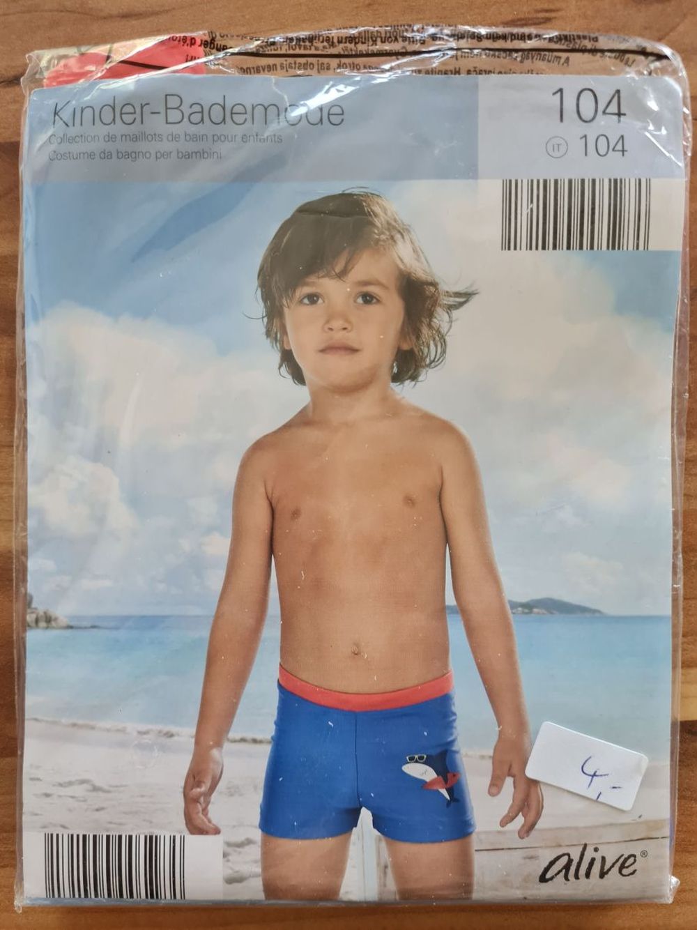 alive Badehose "Hai", Gr. 104, Neuware mit Etikett