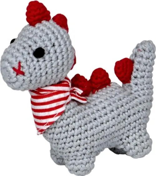 Babyglück Minirassel Dino, grau, Neuware