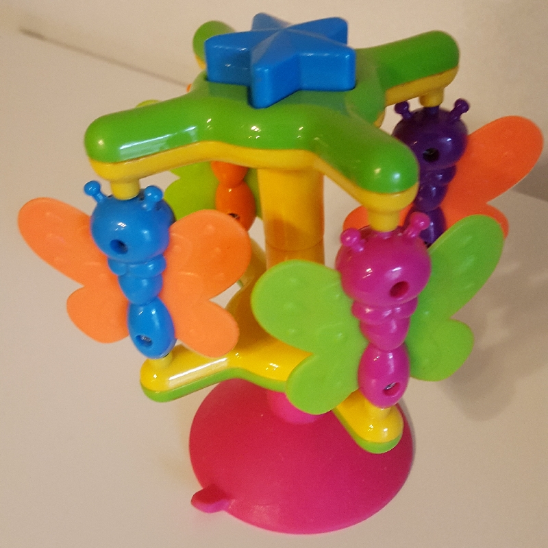 Schmetterlings-Karussell mit Saugnäpfen zum Befestigen, Secondhand