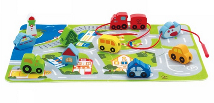 Hape City-Spielset, 16-tlg., Neuware