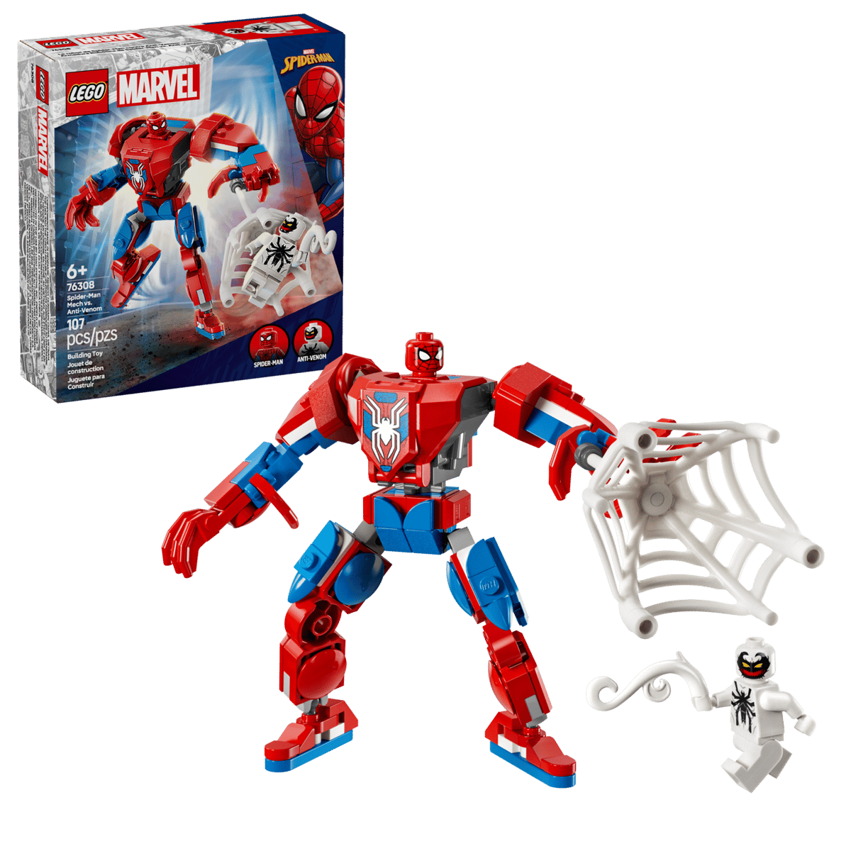 LEGO Marvel 76308 Spider-Man Mech vs. Anti-Venom, Neuware
