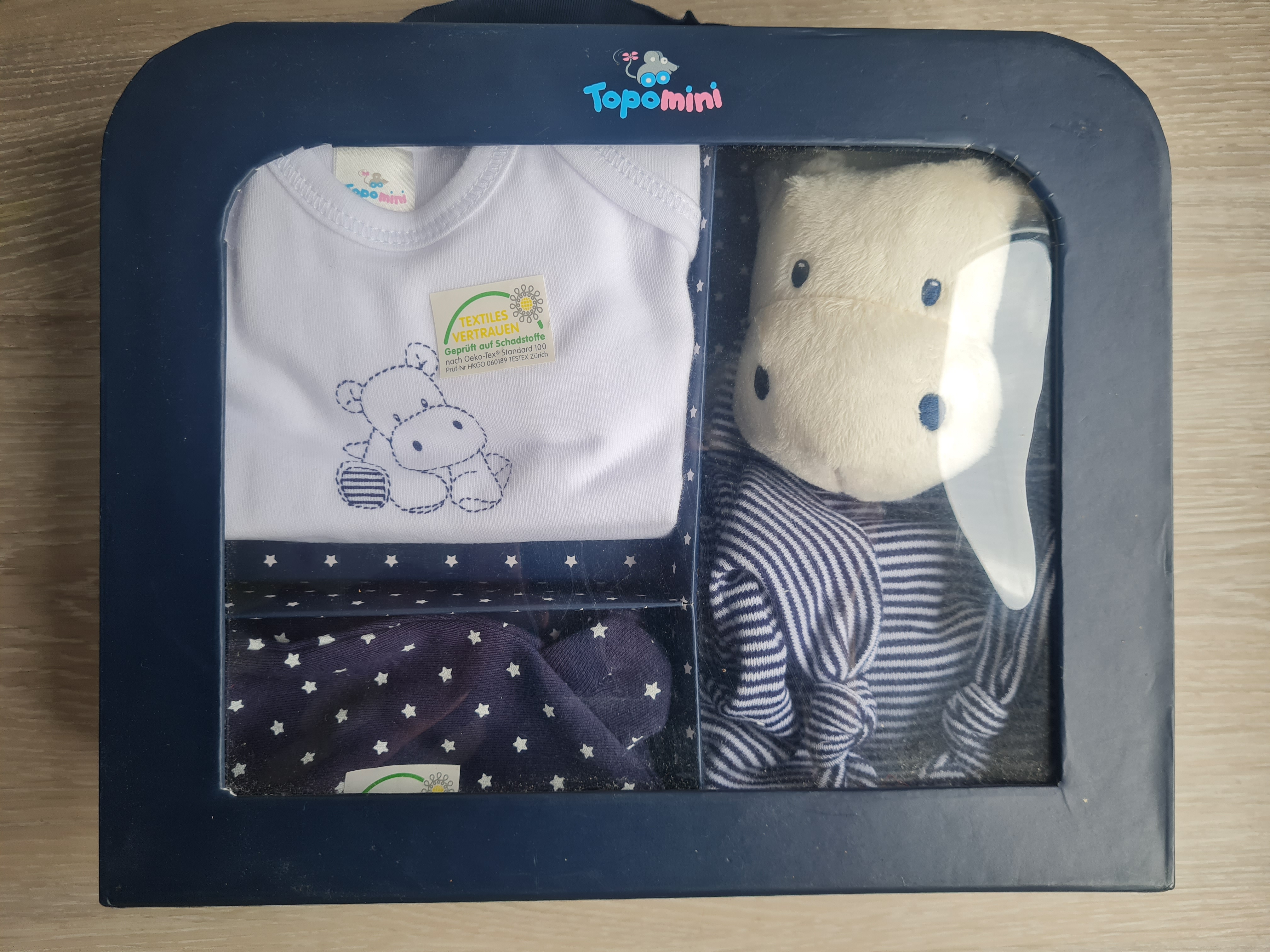 Geschenkbox für Neugeborene, Gr. 50/56, Neuware