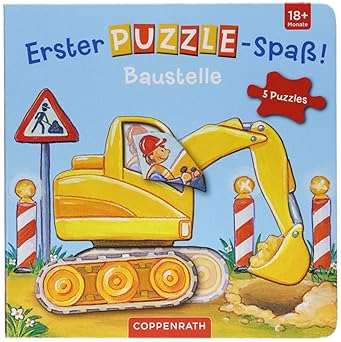 Erster Puzzle-Spaß! Baustelle Pappbilderbuch, Neuware