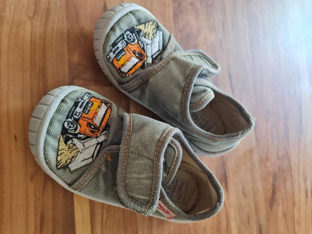 Superfit Hausschuhe "Baustelle", Gr. 23, Secondhand