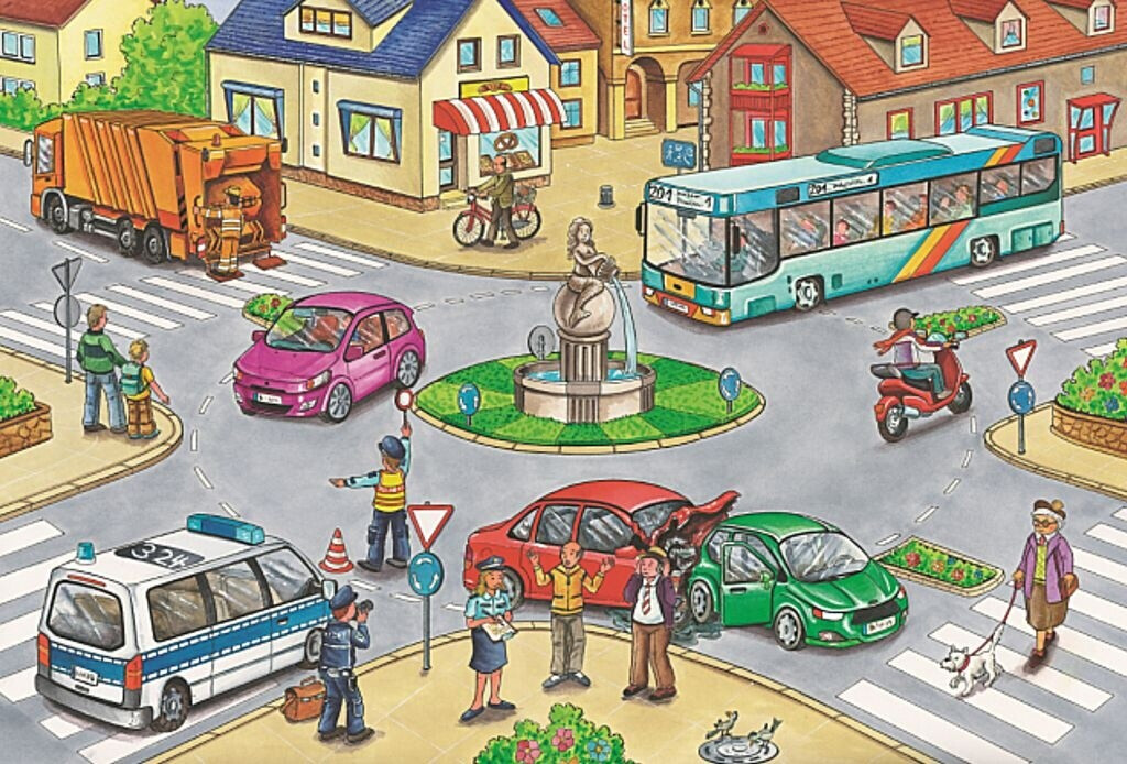 Puzzle-Box 56508 "Verkehrsmittel" im Metallkoffer, 2x26 + 2x48 Teile, Neuware