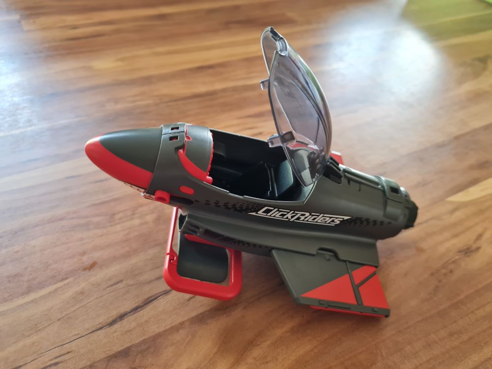 Playmobil 5162 Click & Go Shark Jet Düsenjäger Mitnehm-Flugzeug, Secondhand