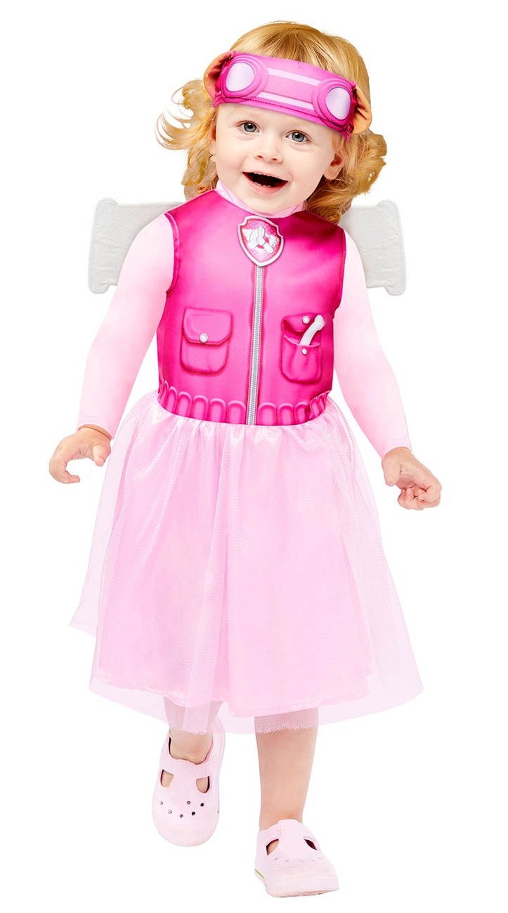 Karneval Kostüm Paw Patrol Skye Kinder, Gr. 2-3 Jahre, Neuware