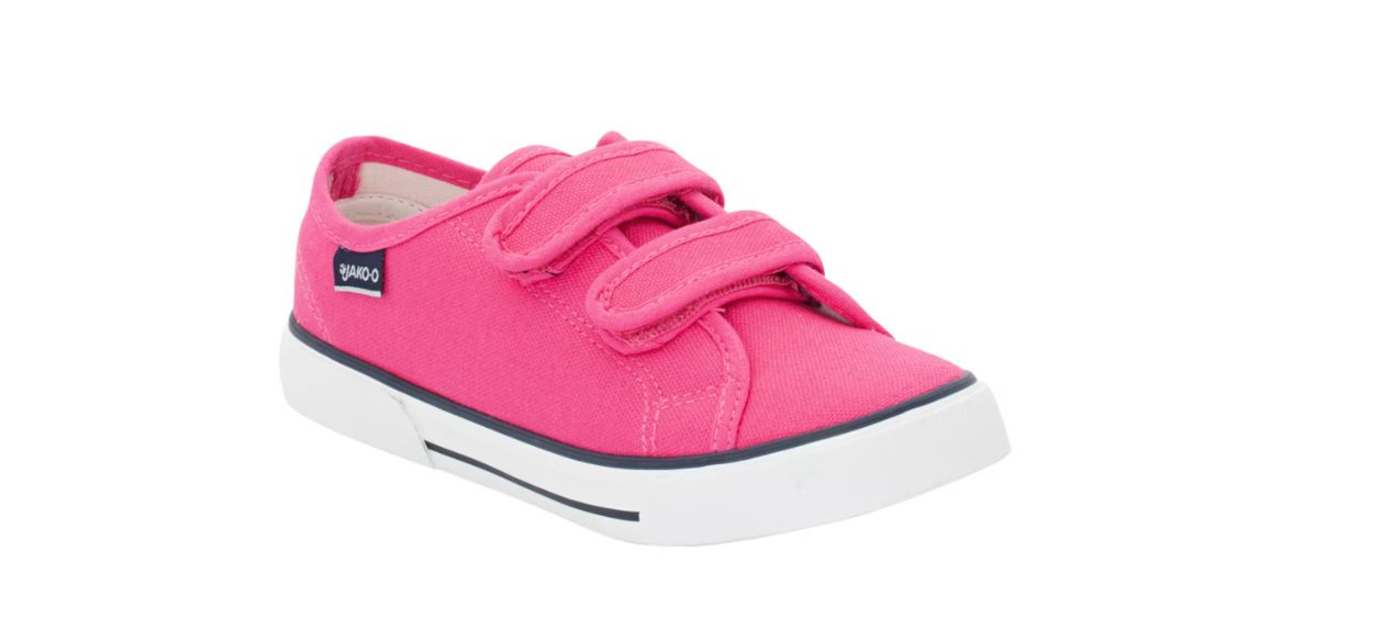 Jako-o Stoffschuh mit Klett und abriebfester Sohle, Gr. 34, Pink, Neuware