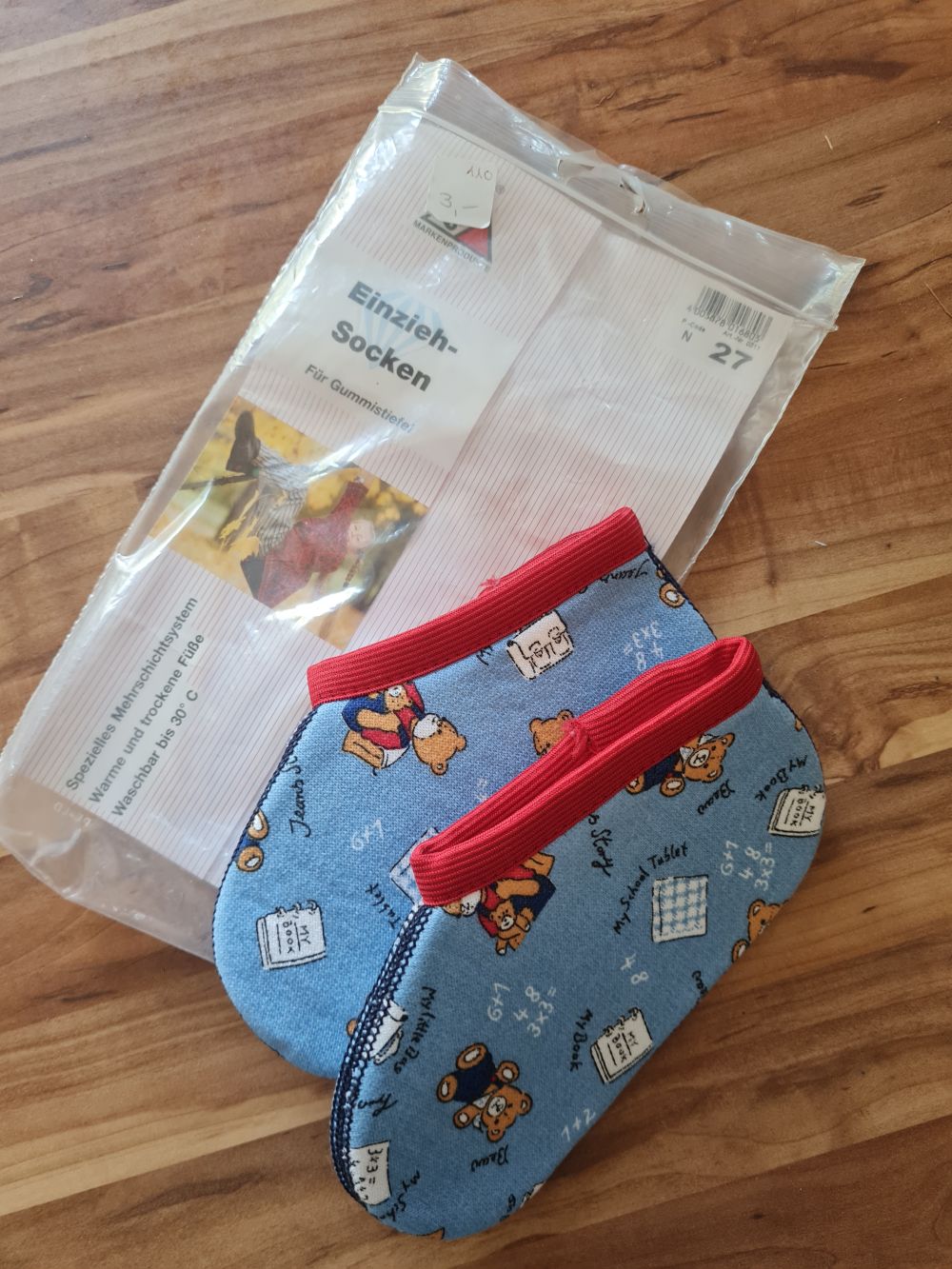 Einzieh-Socken für Gummistiefel Gr. 27, Neuware