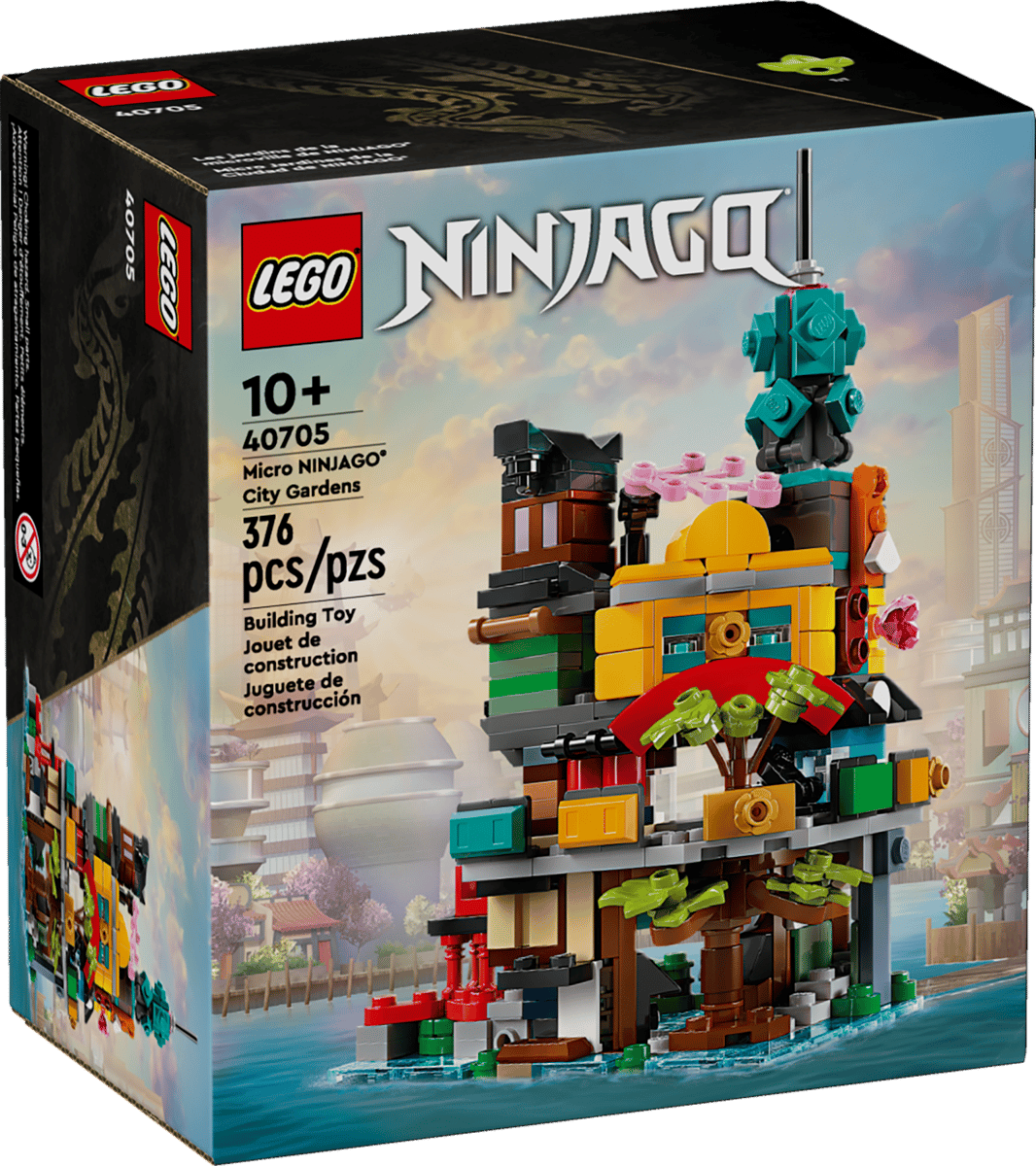 LEGO Ninjago 40705 Mikromodell der Gärten von NINJAGO® City (EOL), Neuware