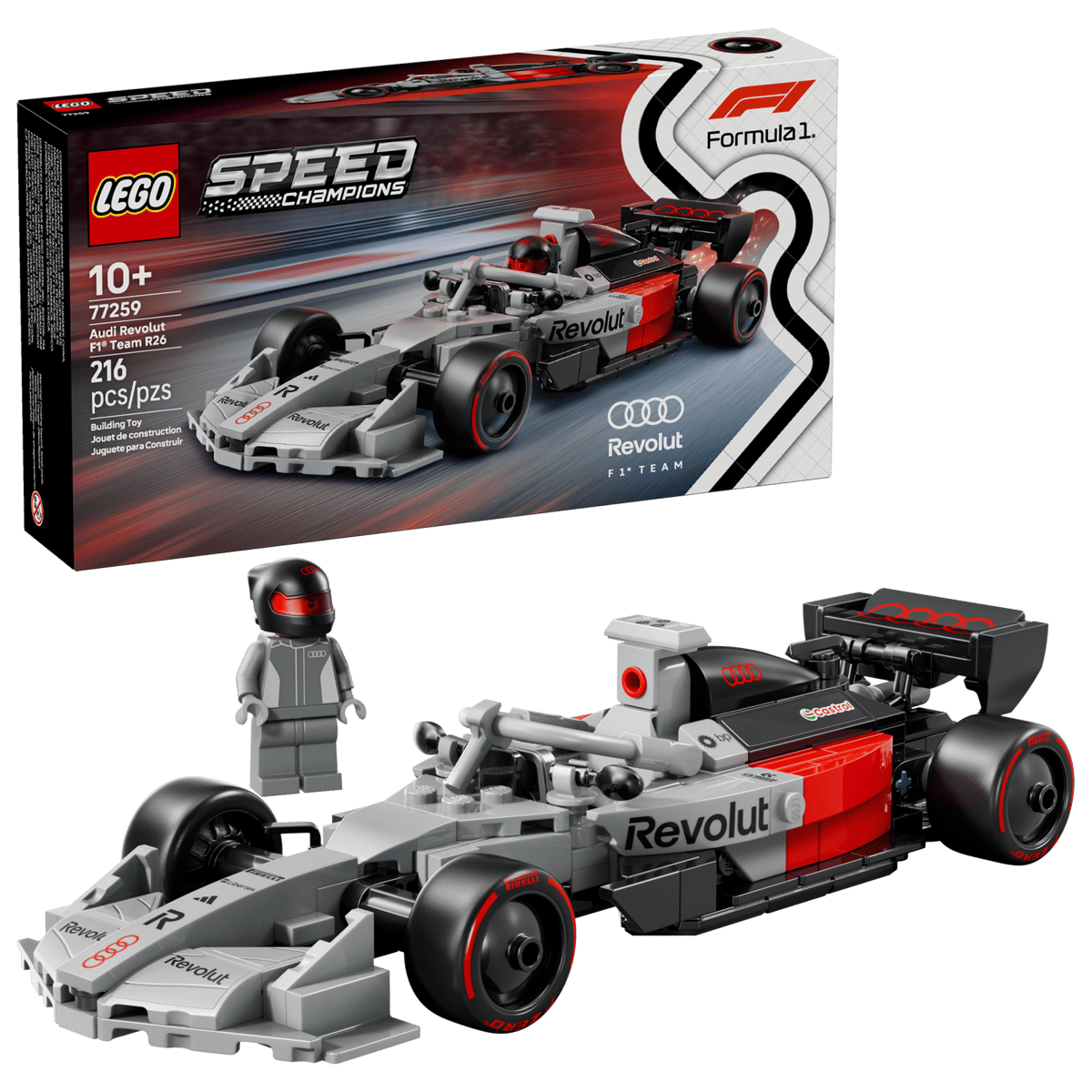 LEGO Speed Champions 77259 Audi Revolut F1® Team R26 Rennwagen, Neuware