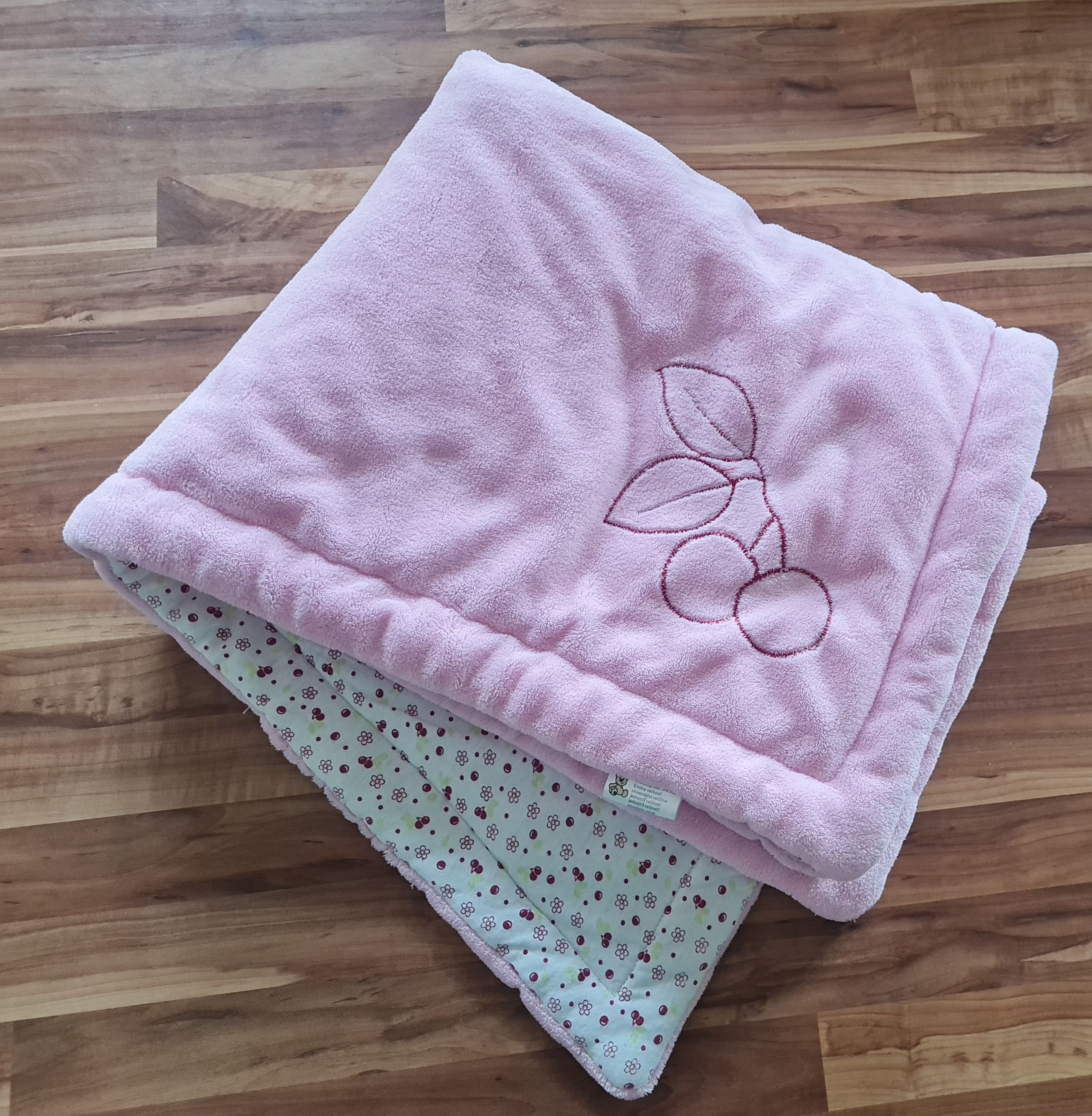 Baby Kuschel- und Spieldecke, rosa, 75x75cm, Secondhand