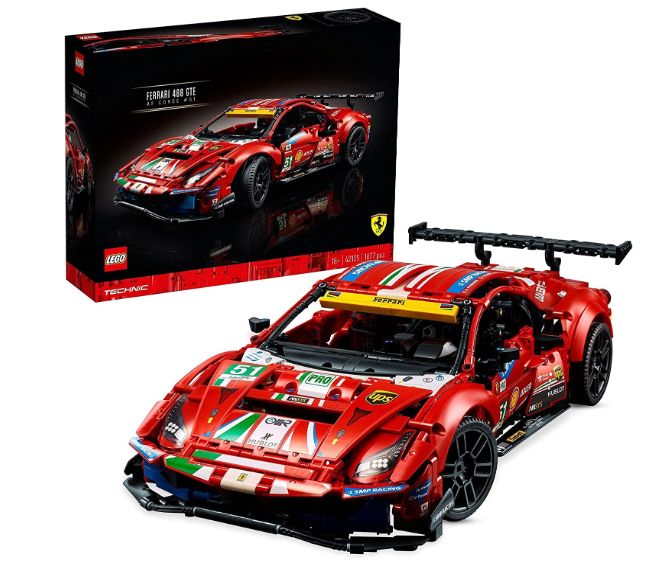 LEGO Technic 42125 Ferrari 488 GTE “AF Corse #51” Supersportwagen, Neuware (EOL)